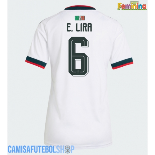 Camisa de time de futebol México Erik Lira #6 Replicas 2º Equipamento Feminina Mundo 2026 Manga Curta